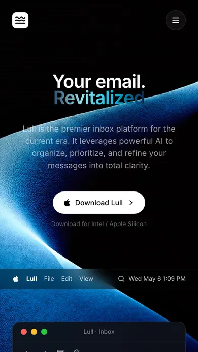 Lull. Aplicação de email · Reino Unido