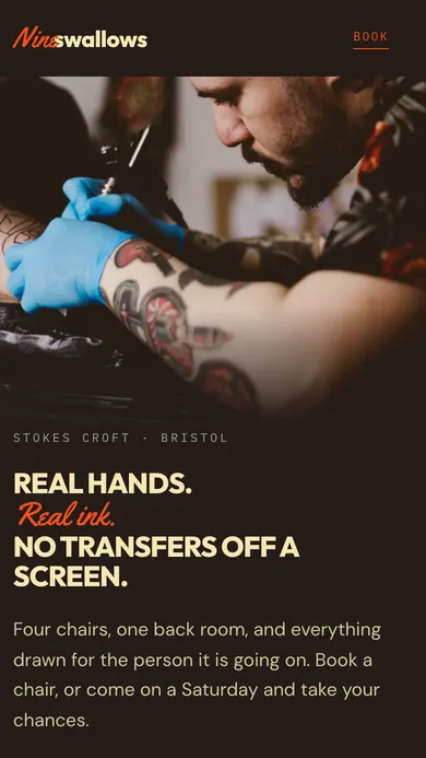 Nine Swallows. Tatuagens · Bristol