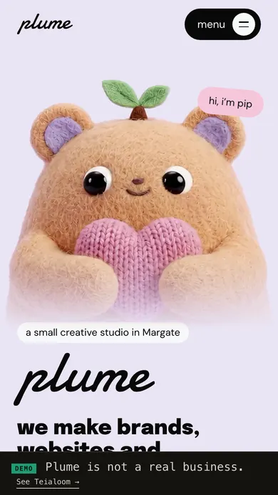Plume. Estúdio criativo · Reino Unido